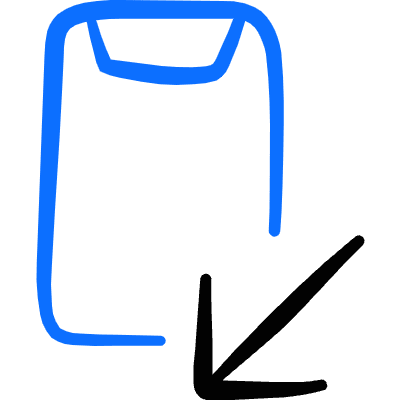 Mobilephone Action Received Call Icon from Freehand Duotone Set