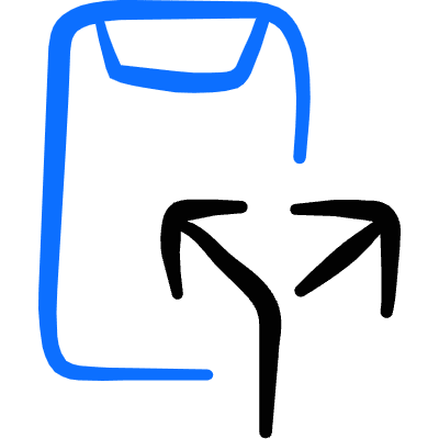 Mobilephone Action Split Call Icon from Freehand Duotone Set