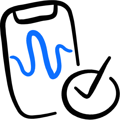 Mobilephone Action Voice Approved Icon from Freehand Duotone Set