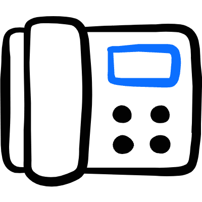 Fax Machine Icon from Freehand Duotone Set