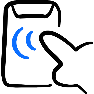 Force Touch Double Tap Icon from Freehand Duotone Set