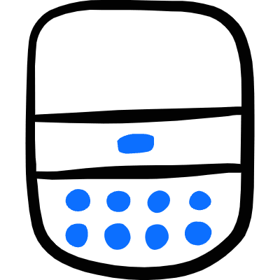 Mobile Phone Blackberry 2 Icon from Freehand Duotone Set