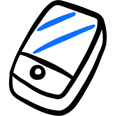 Mobile Phone Smartphone Icon from Freehand Duotone Set