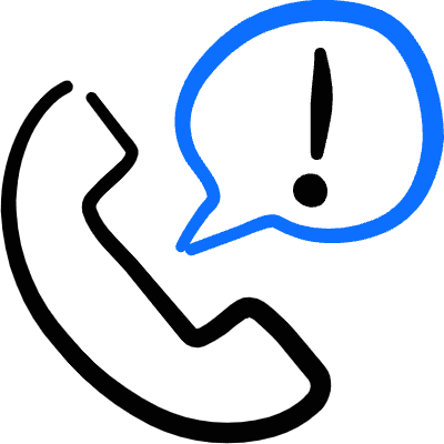 Phone Actions Alert Icon from Freehand Duotone Set