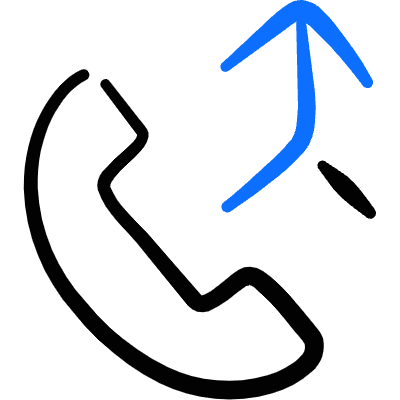 Phone Actions Merge Icon from Freehand Duotone Set