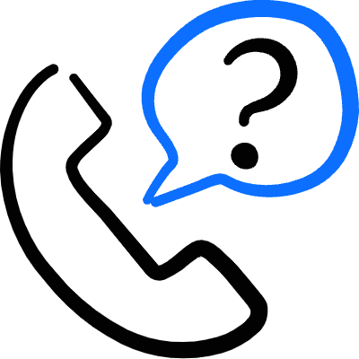 Phone Actions Question Icon from Freehand Duotone Set