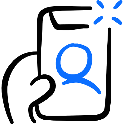 Phone Selfie Front Icon from Freehand Duotone Set