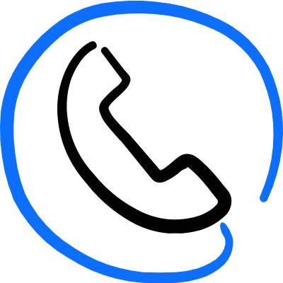 Phone Circle Icon from Freehand Duotone Set