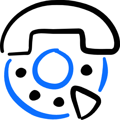 Phone Retro Icon from Freehand Duotone Set