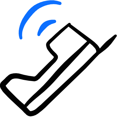 Phone Ring Icon from Freehand Duotone Set