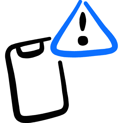 Mobilepush Notification Alert 3 Icon from Freehand Duotone Set