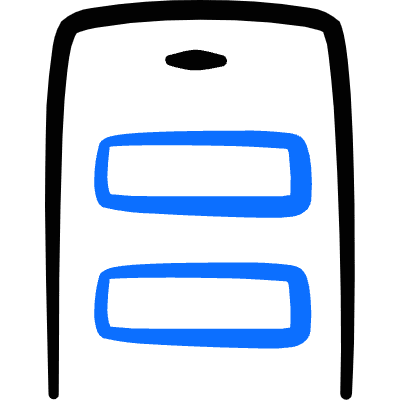 Push Notification 1 Icon from Freehand Duotone Set