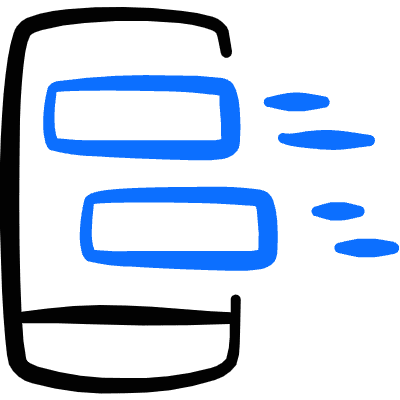 Push Notification 2 Icon from Freehand Duotone Set