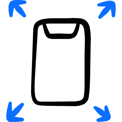 Expand Smartphone Icon from Freehand Duotone Set