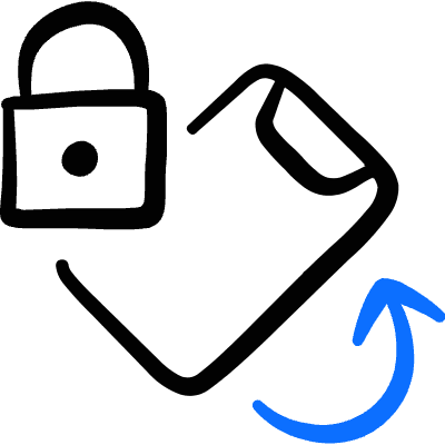 Rotate Lock Smartphone Icon from Freehand Duotone Set