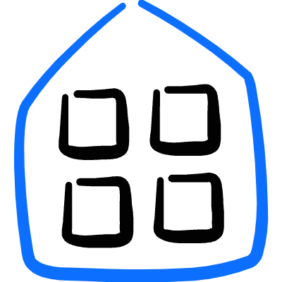 Smartphone App Widget Home Icon from Freehand Duotone Set