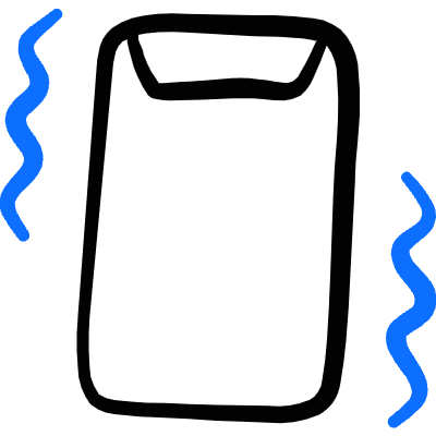 Vibrate Smartphone Icon from Freehand Duotone Set