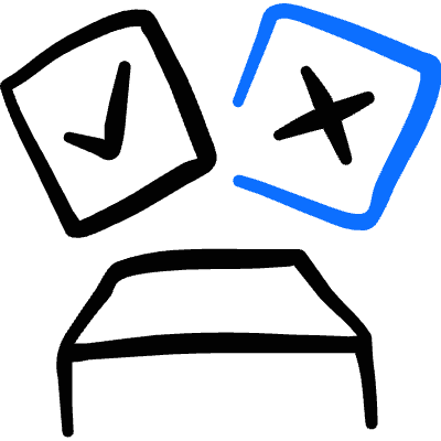 Vote Countable Uncountable Ballot Icon from Freehand Duotone Set