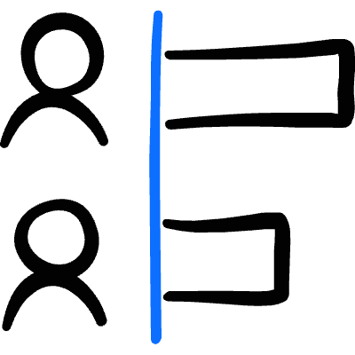 Vote Distribution Bar Chart Icon from Freehand Duotone Set