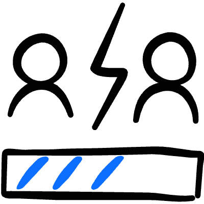Vote Distribution Vs Chart Icon from Freehand Duotone Set