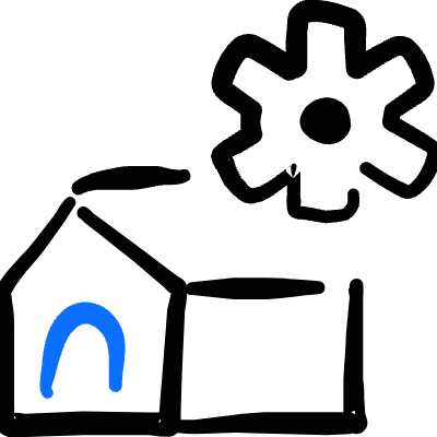 Real Estate Action House Settings 1 Icon from Freehand Duotone Set