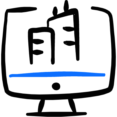 Real Estate App Building Monitor Icon from Freehand Duotone Set