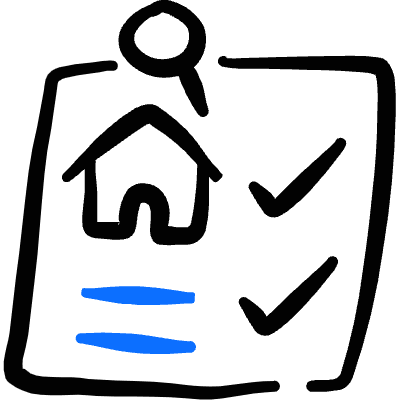 Real Estate Deal Document House Icon from Freehand Duotone Set