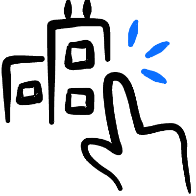 Real Estate Favorite Building Choose Icon from Freehand Duotone Set