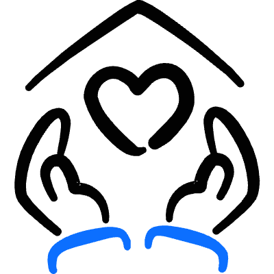 Real Estate Favorite Hands Heart Icon from Freehand Duotone Set