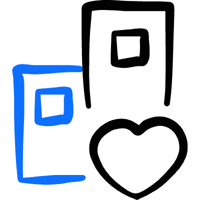 Real Estate Favorite Heart Building Icon from Freehand Duotone Set