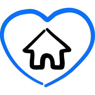 Real Estate Favorite Heart House Icon from Freehand Duotone Set