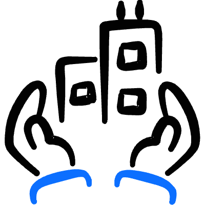 Real Estate Favorite Hold Building Icon from Freehand Duotone Set