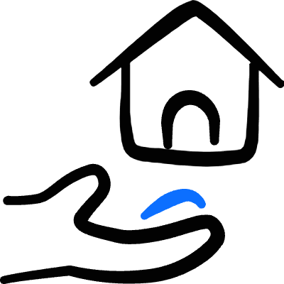 Real Estate Favorite Hold House 1 Icon from Freehand Duotone Set