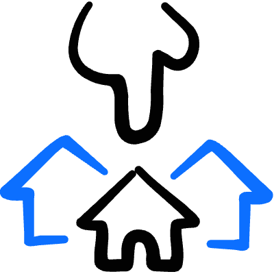 Real Estate Favorite House Pick Icon from Freehand Duotone Set