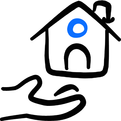 Real Estate Insurance House 1 Icon from Freehand Duotone Set