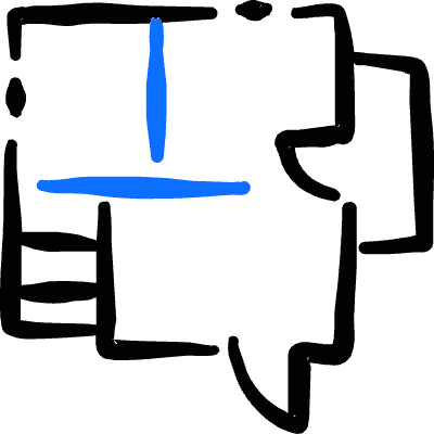 Real Estate Dimensions Blueprint Plan 2 Icon from Freehand Duotone Set