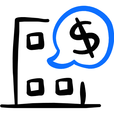 Real Estate Message Building Buy Sell Icon from Freehand Duotone Set