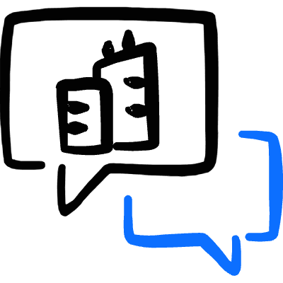 Real Estate Message Chat Building Icon from Freehand Duotone Set