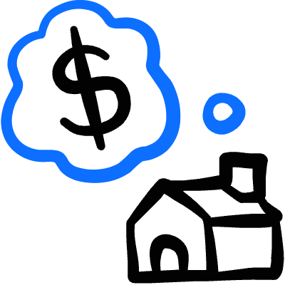 Real Estate Message House Buy Sell Icon from Freehand Duotone Set