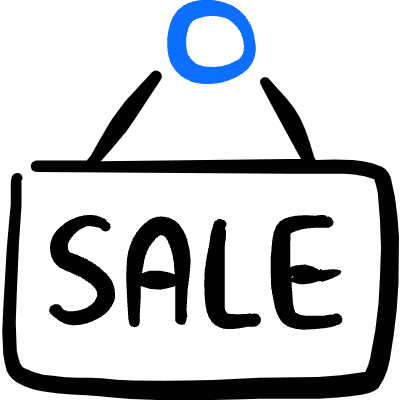 Real Estate Sign Board Sale Icon from Freehand Duotone Set