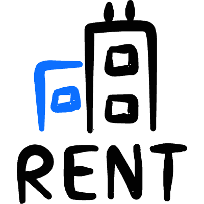 Real Estate Sign Building Rent Icon from Freehand Duotone Set