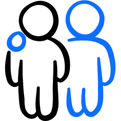 Couple Users 1 Icon from Freehand Duotone Set