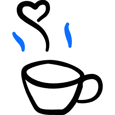 Dating Coffee Cup Icon from Freehand Duotone Set