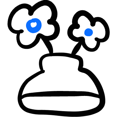 Dating Flowers Vase Icon from Freehand Duotone Set