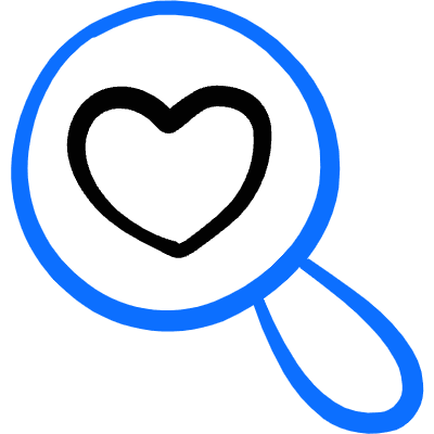 Dating Search Icon from Freehand Duotone Set