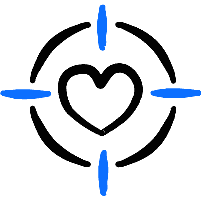 Dating Target 1 Icon from Freehand Duotone Set