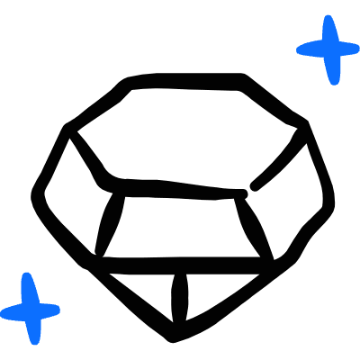 Love Gift Diamond Icon from Freehand Duotone Set