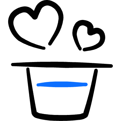 Love Heart Magic Hat Icon from Freehand Duotone Set