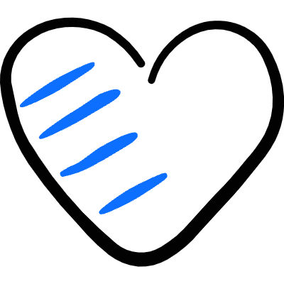 Love Heart Shade Icon from Freehand Duotone Set