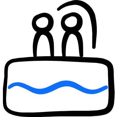 Wedding Cake Couple Icon from Freehand Duotone Set